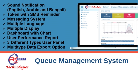 Queue Management System - Rkdigitech